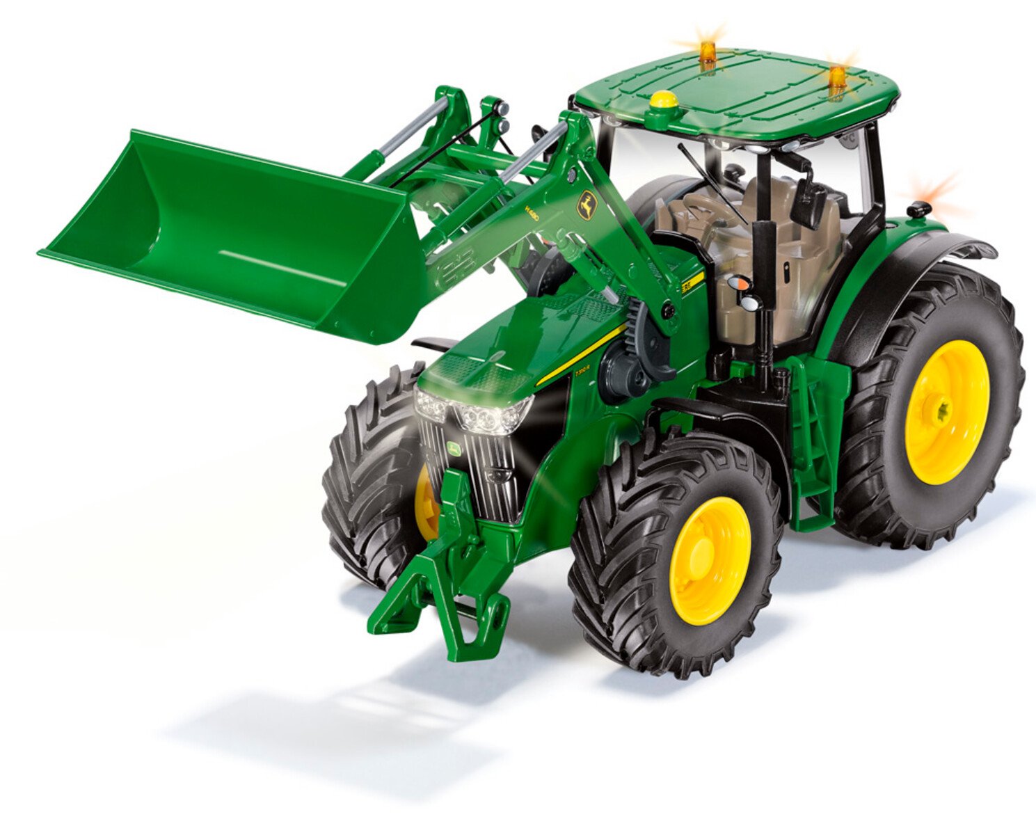 John Deere 7310R mit Frontlader und Bluetooth App-Steuerung